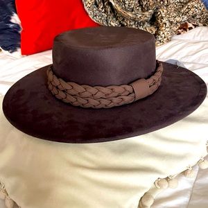 Brown fashion hat